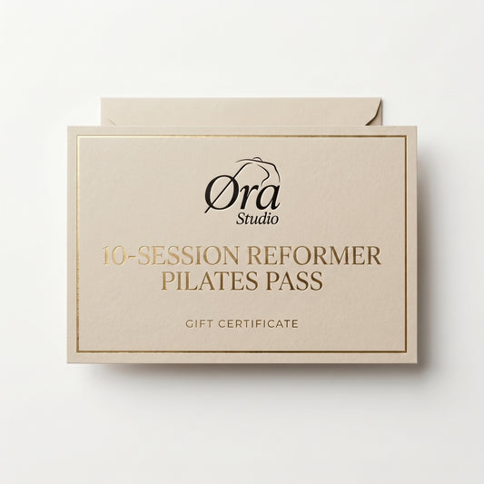 Ora Studio 10-Session Reformer Pilates Pass Geschenkgutschein